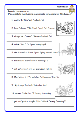 simple present- revision- daily routine.pdf