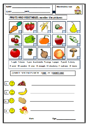 fruits and vegetables TEST.pdf